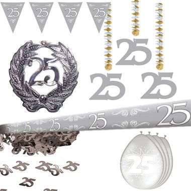 Feestpakket 25 jaar huwelijk