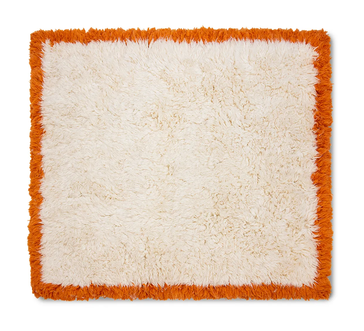Fluffy square rug 'retro summers' (250x250)