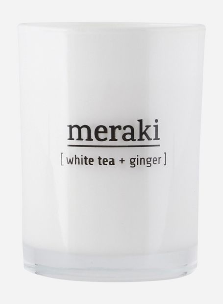 Meraki Scented Candle White Tea + Ginger groot