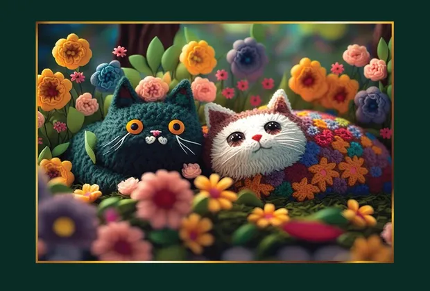 Puzzel - Chrochet Kittens (1000)
