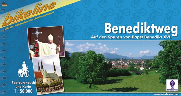 Fietsgids Bikeline Benediktweg, Auf den Spuren von Papst Benedikt XVI