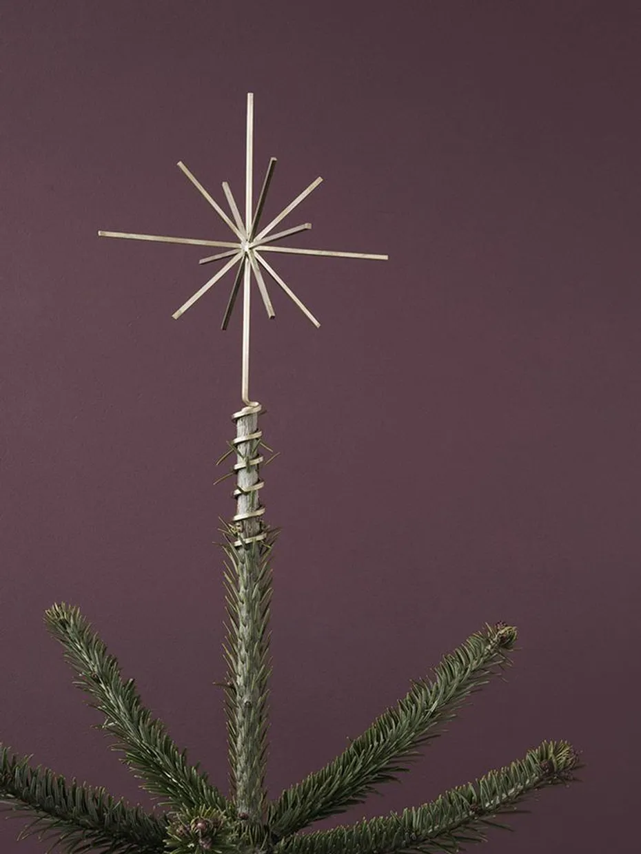 Christmas Tree Top Star - Brass