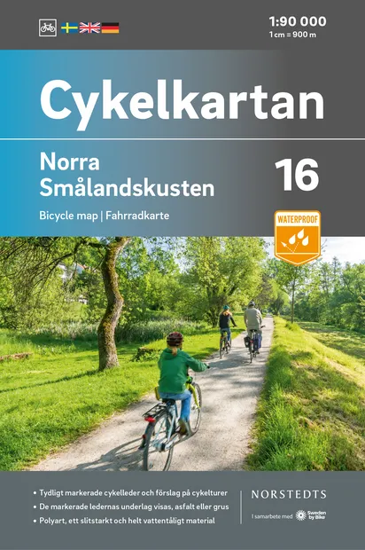 Fietskaart 16 Cykelkartan Norra Smålandskusten - Smaland noord | Norst