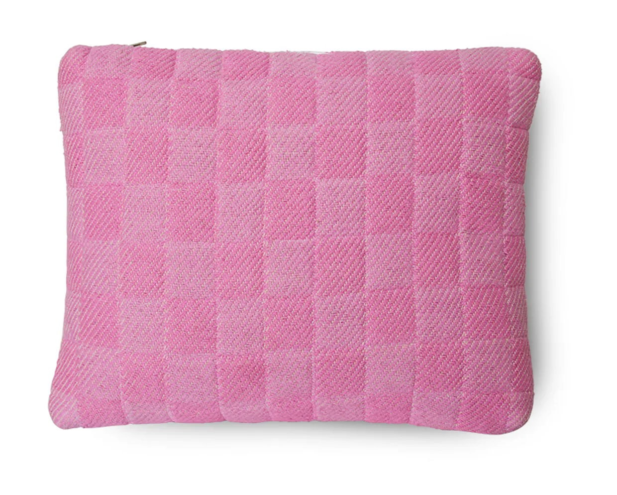 Checkered woven cushion Grapefruit (38x48)