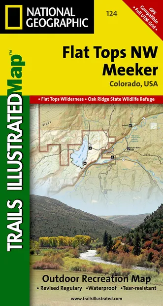 Wandelkaart - Topografische kaart 124 Flat Tops NW, Meeker | National