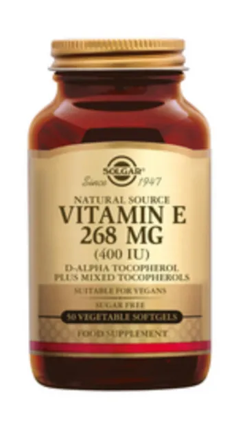 Vitamine E 268mg/400IU vegan 50 plantaardige softgels
