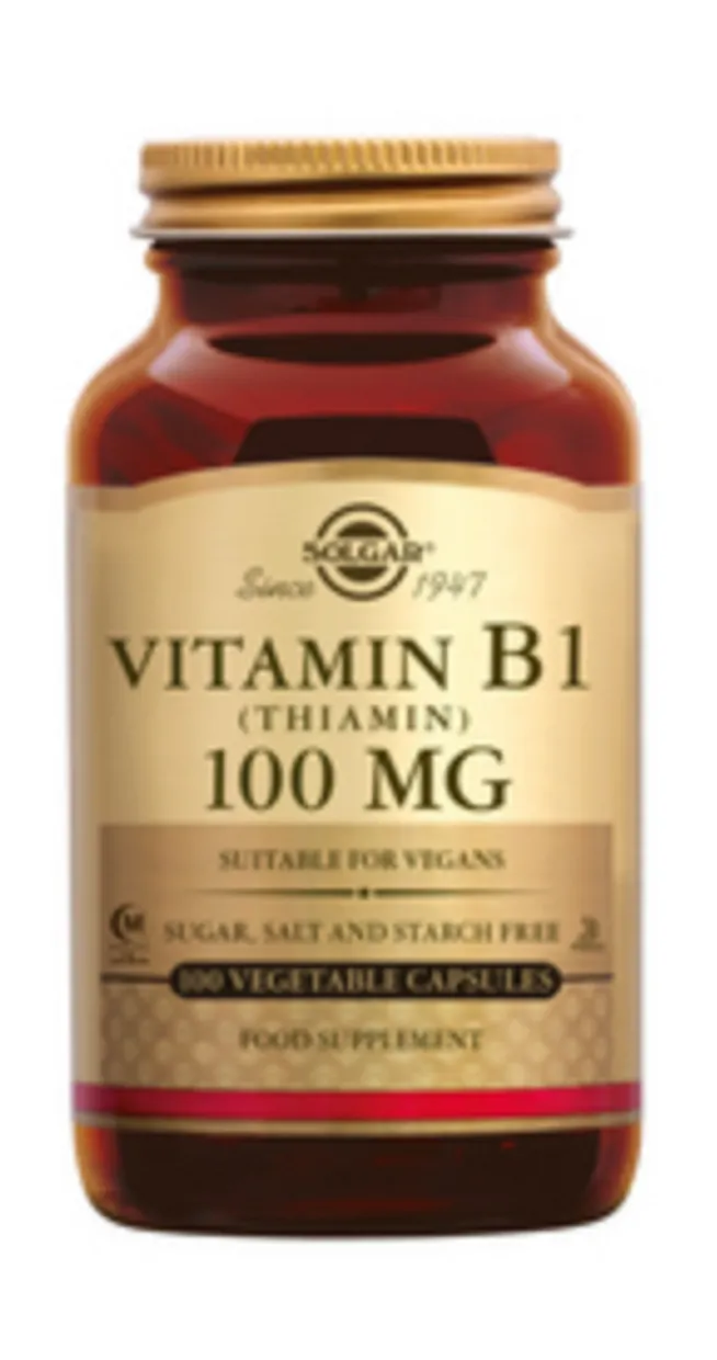 Vitamine B-1 100mg 100 plantaardige capsules