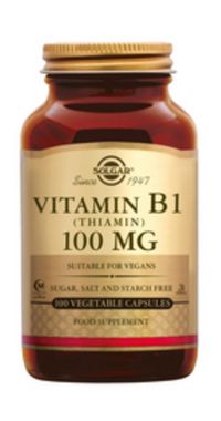 Vitamine B-1 100mg 100 plantaardige capsules