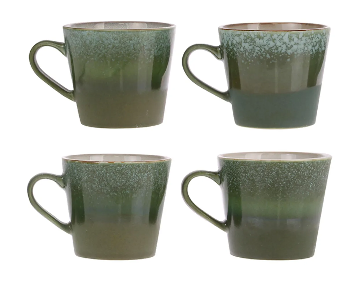 70s ceramics: cappuccino mug, grass