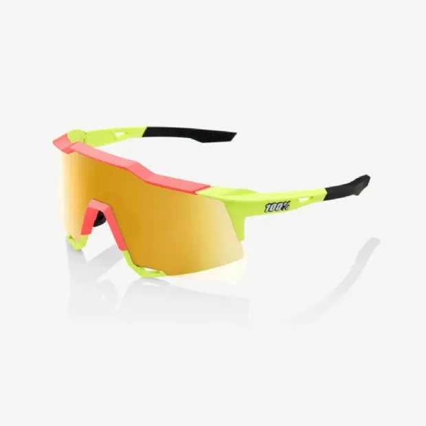 Speedcraft Matte Washed Out Neon Yellow/ Flash Gold Mirror Lens