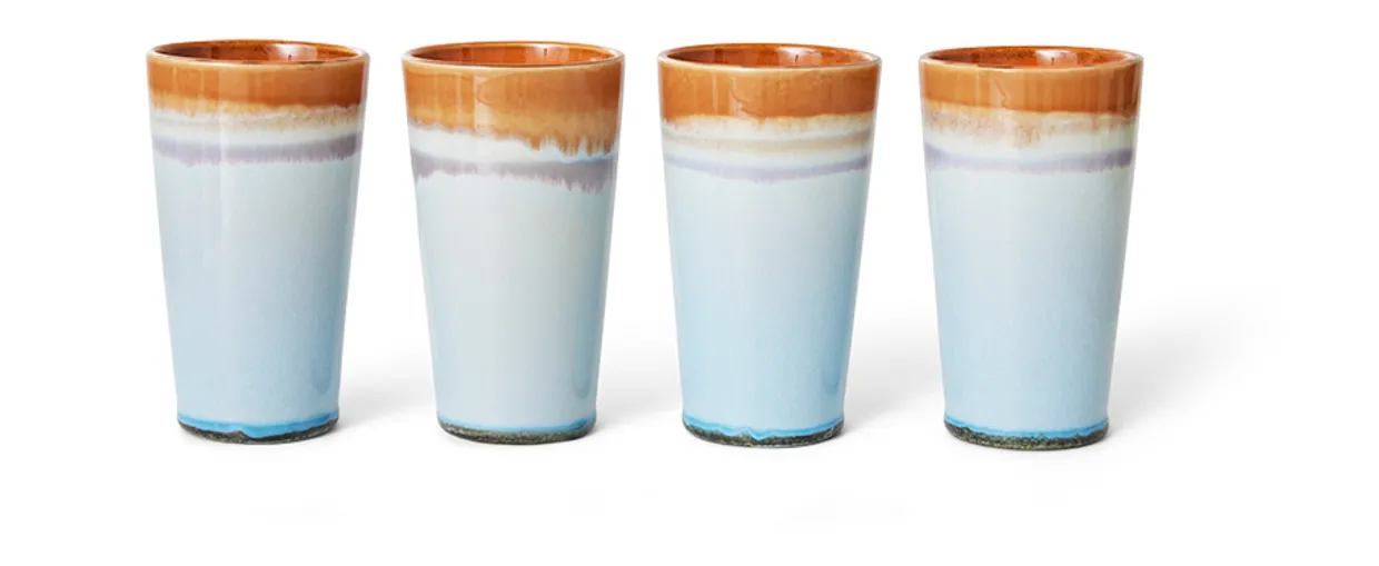 70s ceramics: latte mug, ash