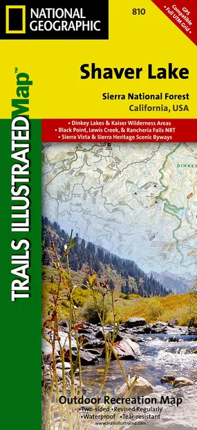 Wandelkaart - Topografische kaart 810 Shaver Lake - Sierra National Fo