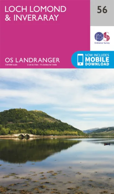 Wandelkaart - Topografische kaart 056 Landranger Loch Lomond & Inverar